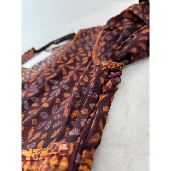 New Ulla Johnson Size 4 V-neck Mini Dress Serpentine *Defect-missing inner slip* - Picture 7 of 15